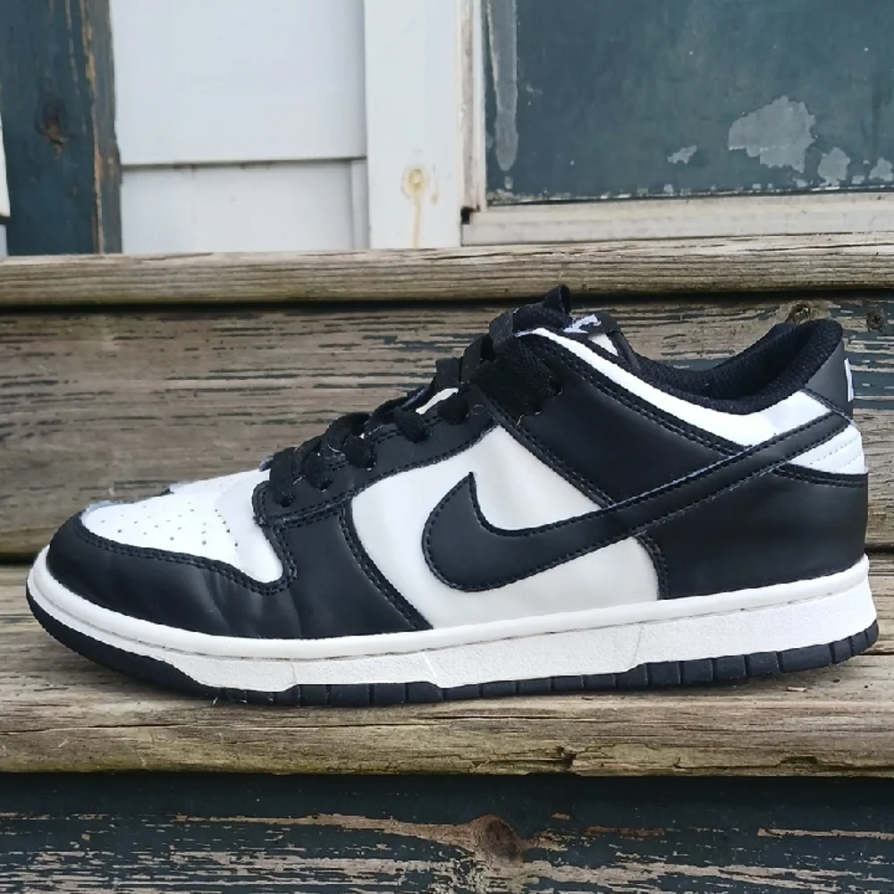 Nike Panda Dunk Black and White Low-Top Sneakers - Picture 3 of 6